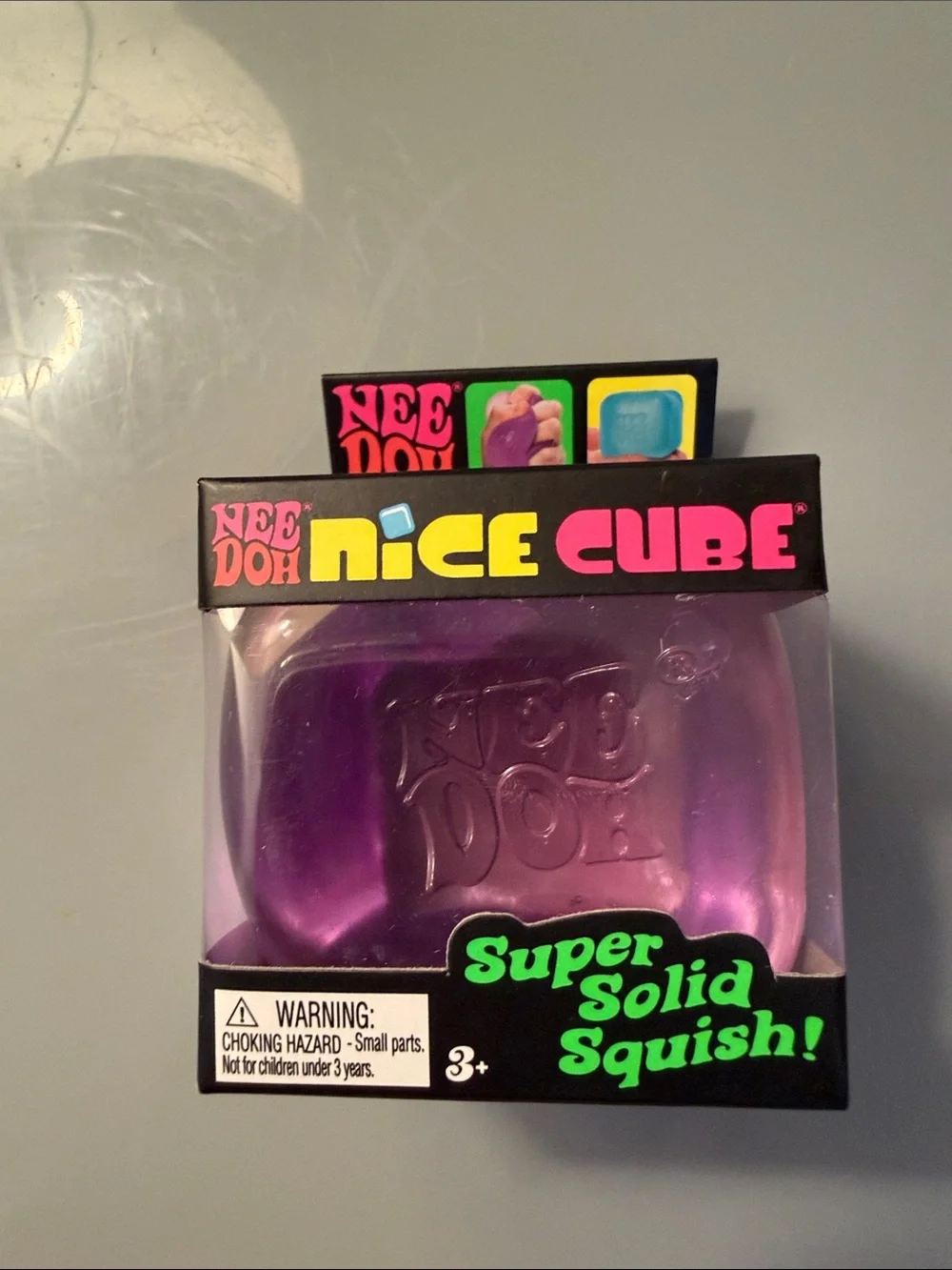 Authentic NEE DOH Nice Cube Super Solid Squish - Purple